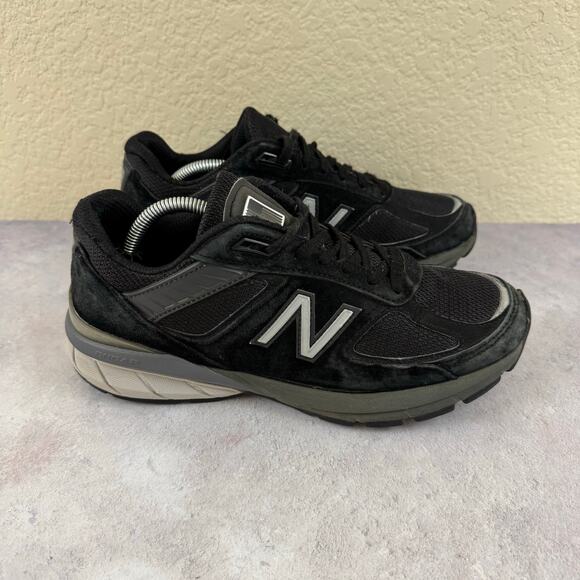 New Balance 990v5 Womens 8.5 B Black Silver Running Walking Shoes - Picture 4 of 15